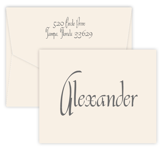 Caprice Folded Note Cards
